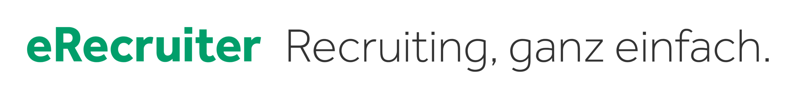 eRecruiter Slogan "eRecruiter Recruiting, ganz einfach."
